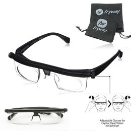 Tactische zonnebril Twtryway Verstelbare sterkte Bril AFSTAND Leesbril Focus voor -6D tot 3D Variabele lenscorrectie Bijziendheid brillen 230905