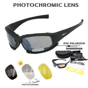 Tactische zonnebril X7 Daisy Tactische gepolariseerde bril Militaire bril Legerzonnebril met 4 lenzen Originele doos Mannen Schieten Wandelbrillen Gafas 230905