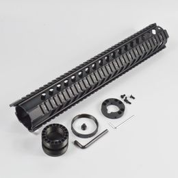 Tactique Tactical en T Tactical Flover Float Quad Rail Guard Hand Guard Picatinny Rail System Fits 223 5 56 TYPES Couleur noire 256i