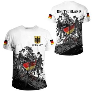 T-shirts tactiques T-shirts allemand T-shirt de camouflage National Flag Top Top Top Tactical 3D T-shirt Military Camouflage allemand T-shirt Court à manches courtes 240426