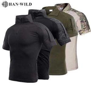 T-shirts tactiques T-shirt de camouflage militaire HOMME HOMME AIRDOOR AIRSOFT TACTICAL COMBAT TAGHT Clothing Top Sports Vêtements 240426