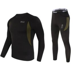 Sous-vêtements tactiques Sous-vêtements de sport Chaleur Fitness Ensembles de course serrés Séchage rapide Costume de sport respirant pour hommes Femmes Livraison directe Otvz8