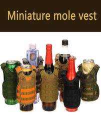 Tactische vestlaag bierfles omkleed drank koeler mini molle vest verstelbare schouderbanden voor fles 20208530415