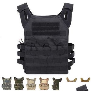 Chalecos tácticos 10 Color Ligero JPC Molle Chaleco Mtifunción Caza al aire libre CS Juego Paintball Airsoft Camuflaje Drop Delivery Gear Otihw