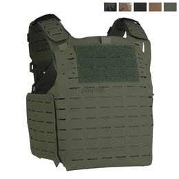 Gilets tactiques Nouveau porte-plaque tactique MOLLE V6 gilet de chasse découpé au Laser léger multifonctionnel équipement de sport de plein air 240315