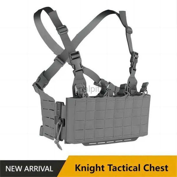 Chalecos tácticos Tipo de caja táctica Knight Camo Bolsa incorporada de 4,56 mm Estuche magnético con sistema Molle Accesorios de película Chaleco táctico para juego 240315