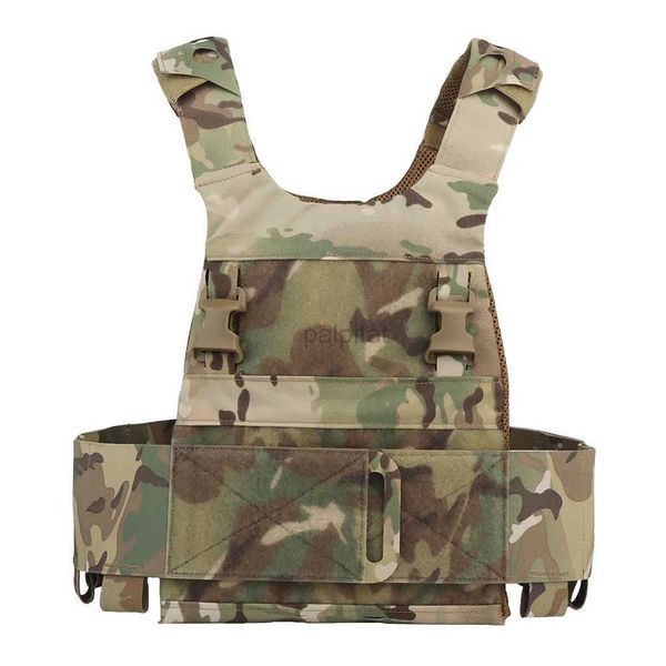 Chalecos tácticos Base de chaleco táctico FCPC Slickster sistema adaptable multiusos de perfil bajo para caza militar Airsoft con Cummerbund 240315