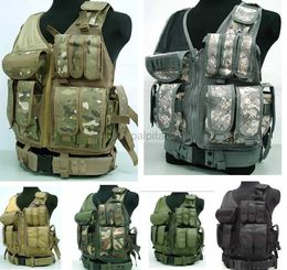 Tactische vesten bij ons SWAT Airsoft Tactical Combat Vest 6 kleuren Hoge kwaliteit fabrikanten Groothandelsprijs 240315