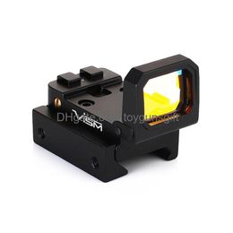 Tactique Vism Flip Red Dot Scope Pistolet Réflexe Holographique Pliable Micro Sight Fusil De Chasse Airsoft Optique Avec 20Mm Picatinny Mount Dhyug