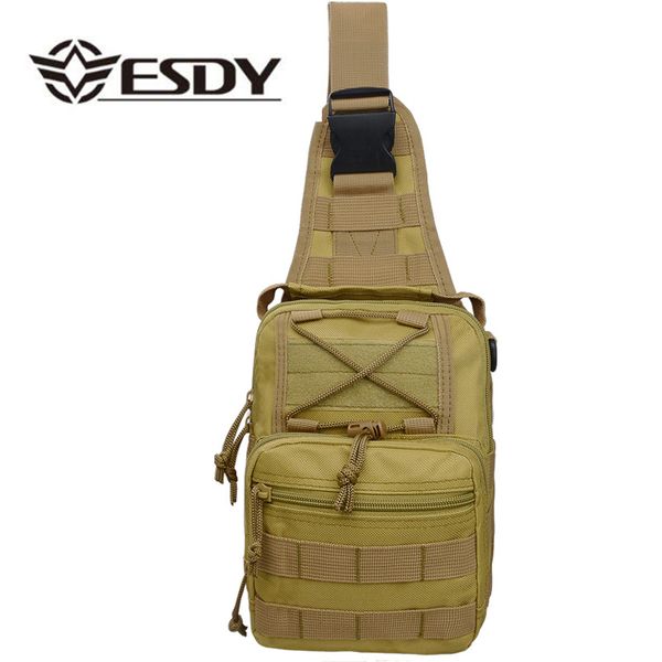 Sac à dos de taille tactique 10 couleurs 600D, pour Sports de plein air, Camping, chasse, armée, randonnée, voyage, sacs de poitrine utilitaires