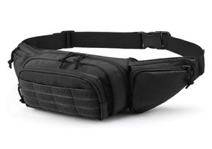 Sac à taille tactique Étui holster fanny pack d'élingue Bagure d'écoulement extérieur poitrine de poitrine Pack dissimulé Pistol transport Holster 2206077529272