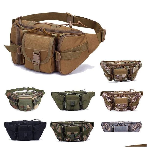 Taille tactique Packs Sports de plein air Camouflage Sac Fanny Pack Randonnée Versipack Running Waistpack No11-407 Drop Delivery Gear Sac à dos Dh14I