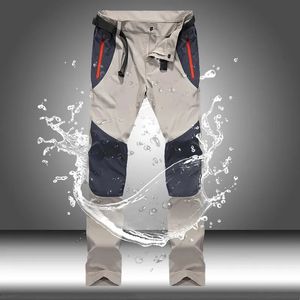 Pantalon cargo imperméable tactique hommes été pantalon long à séchage rapide mâle sport de plein air trekking camping pantalon de pêche taille m-4xl 240304