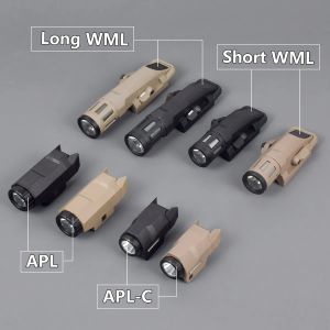 Luz táctica para arma WML APL, para Rifle Airsoft, compatible con 20mm, Weaver, riel Picatinny, linterna de caza