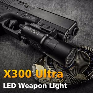 Tactical X300U Pistol Gun Light, Ultra-Compact LED Flashlight for Handgun, Scout Light with Picatinny Rail Mount