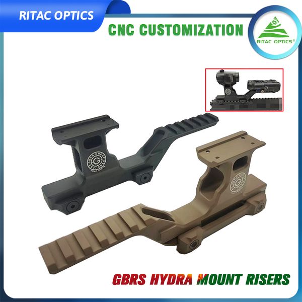 Risers de montage Hydra de Type groupe tactique GBRS, pour Lasers de visée à point rouge T1/T2/M5, adaptateur combiné, Base de montage tactique