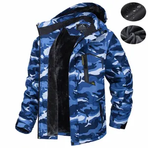 Tacvasen Doublure polaire Vestes de montagne Vestes de randonnée pour hommes Manteaux à capuche amovibles en plein air Ski Snowboard Parka Vêtements d'hiver M1rL #