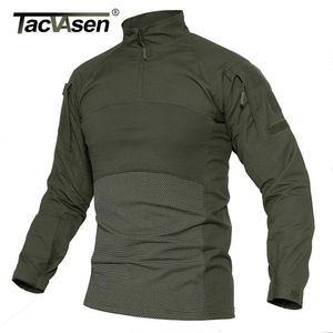 Tacvasen Camisetas tácticas de manga larga con bolsillos con cremallera para hombres trabajo verde ropa de camiseta de safari safari showing toe tops 240407