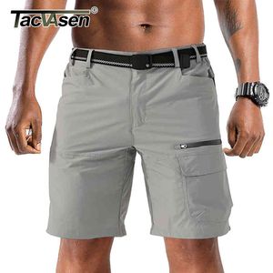 TACVASEN Short décontracté d'été pour homme léger multi-poches militaire travail Cargo droite ample randonnée Camp 30-40