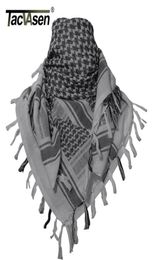 Tacvasen Men Scarf Tactical Desert Arab Keffiyeh Écharpe Camouflage Head Scarf Femmes Arabe Cotton Paintball Face Mask D1815002440