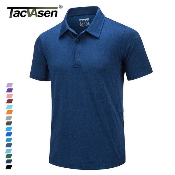 TACVASEN Zomer Casual Korte Mouw Polo T-shirts Heren Vochtafvoerend Vissen Golf T-shirts Snel Droog Werk Shirt Trui Tops