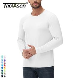 TACVASEN été UPF50 Protection solaire Performance T-shirts hommes à manches longues séchage rapide sport randonnée gymnase course T-shirt hauts 240312