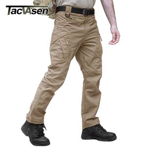 TACVASEN pantalon tactique vêtements militaires hommes travail en plein air Cargo Airsoft armée pantalon de Combat Stretch assaut mâle 210715