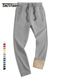 Tacvasen hiver épaissis thermand pantalon masque pantalon pantalon de pantalon sherpa lourd sherpa pantalon jogger pantalon avec cordon 240329