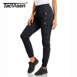 Tacvasen Dames Sneldrogende Dry Long Broek Cargo Lady Multi-Zipper Zakken Joggers Joggingbroek Wandelen Vissen Gymbroek Broeken Werk 211115