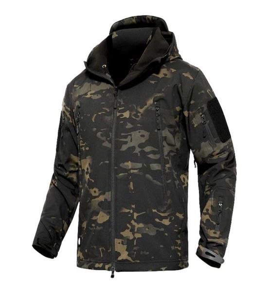 Tad Winter Thermal Fleece Army Camouflage Vestes imperméables Men Tactical Military Warm-Windproof Vestes Multicolor 5xl Coat C1009734350