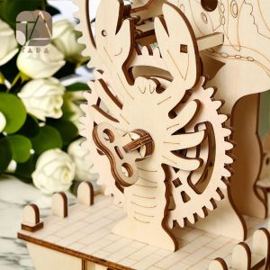 Tada diy 3d pirate navire horloge bureau