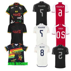 TADIC 23 24 Soccer Jerseys Brobbey Berghuis Noir Narley Kit Klaassen Brobbey Bergwijn Cruyff 2023 2024 Chemise de football à domicile Hommes Kit Uniformes