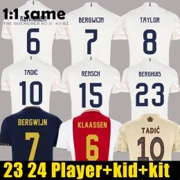 TADIC Soccer Jerseys fans joueur Alvarez BASSEY BERGHUIS Troisième kit noir KLAASSEN BERGWIJN VOS GODTS 23 24 chemises de football hommes enfants