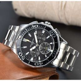 Tag Watch Heure Multi Functional Quartz Beweging Kijk van topkwaliteit klassieke ontwerper Watch luxe horloge 44 mm roestvrij staal saffier waterdichte gratis verzending EB2