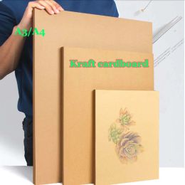 Tags 100 / 50pcs de haute qualité A4 A3 Brown Kraft Cardboard Paper DIY CARDAGE FABRICATE