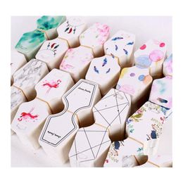 TAGS PRIJS KAART 100PC / LOT JIERRY Display 4.5x10.8cm Hanghouder Hang Tag 12 kleuren Afdrukken Diy kan aangepaste drop deliv otj6a