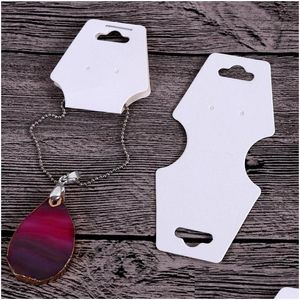 Etiquetas Tarjeta de precio 16 Estilo Negro / Blanco / Kraft Stud Pendiente Collar Pulsera de diferente tamaño Etiqueta colgante Exhibición de joyería Tarjetas Etiqueta 132 W Dhjdq