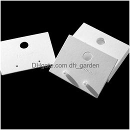 TAGS Prijskaart oorbellen ketting display cardboards oorstoppen blanco kraft papieren kaarten houder voor sieraden verpakking hang tag drop deli otjvx