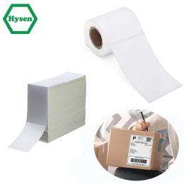 Étiquettes Papier d'imprimante thermique pour organisateur de maison Supermarché Magasin Restauration Papier d'étiquette d'affranchissement étanche Papier d'étiquette autocollant résistant à l'huile