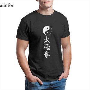 Tai Chi Chuan yin yang T-Shirt Mode Noir Couples Correspondant Punk Rétro Hommes Vêtements 17459 G1222