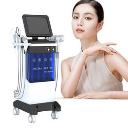 Taibo Venta caliente Belleza 11 en 1 Dispositivo de estiramiento facial Rf Microcurrent Skin Estiramiento facial más joven Regeneración de colágeno Hydra Limpieza profunda Máquina de dermoabrasión con microagujas