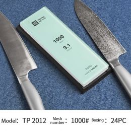 Taidea-Premium White Corundum Kitchen Couteau et ciseaux Affûter la pierre, la pierre d'assistance, 4 en 1, un seul côté