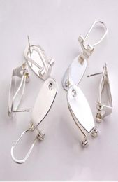 Taidiaanse zilveren vingernagel oorrangpost voor dames kralenwork oorrang sieraden vinden maken 50 stuks/lot18384345