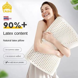 Taihi orthopedisch latex kussen Thailand Pure natuurlijke massagemeheugen ergonomische cervicale nek pijnkussens voor slaapslaapkamer 240522