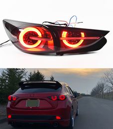 Lámpara trasera para Mazda 3 Axela, señal de giro LED, luz trasera 2013-2019, luz antiniebla de freno trasero, accesorios para coche
