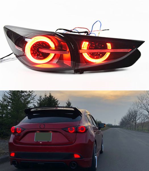 Feu arrière pour Mazda 3 Axela LED clignotant feu arrière 2013-2019 frein de course arrière antibrouillard accessoires de voiture