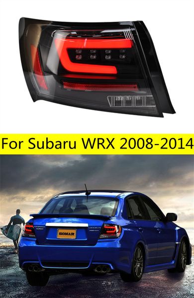 Lampada di coda Per Subaru WRX Gruppo Fanale Posteriore A LED 2008-2014 LED Nebbia Segnale di Girata Freno Luci di Retromarcia Facelift