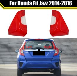 Étui de feu arrière pour Honda Fit Jazz 2014 – 2016, couvercle de lentille de feu arrière de voiture, abat-jour en verre, capuchons de lampe, coque de feu arrière