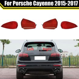 Étui de feu arrière pour Porsche Cayenne 2015 – 2017, couvercle de lentille de feu arrière de voiture, abat-jour en verre, capuchons de lampe, coque de feu arrière