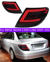 Feu arrière pour W204 C200 2007-2013 C260 feux arrière feu arrière LED DRL Signal de marche frein feu de stationnement de recul